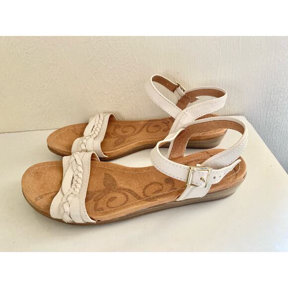 Nurture Marrlowe Women's Shoes Sandals White Braided Leather Size 9.5 - Picture 9 of 10
